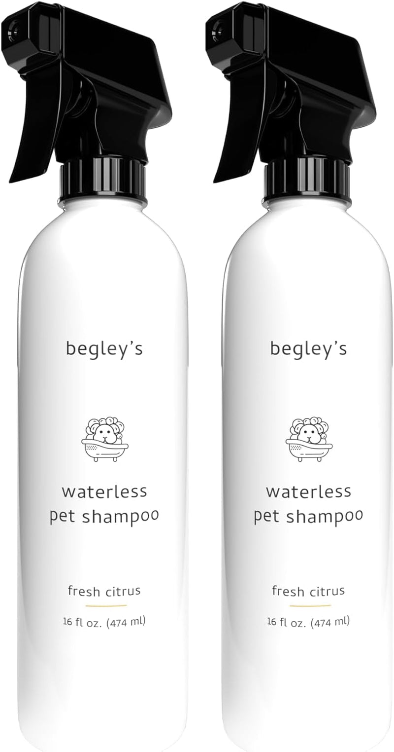 Waterless Pet Shampoo 2 Pack No Rinse Deodorizing Spray Dogs Cats