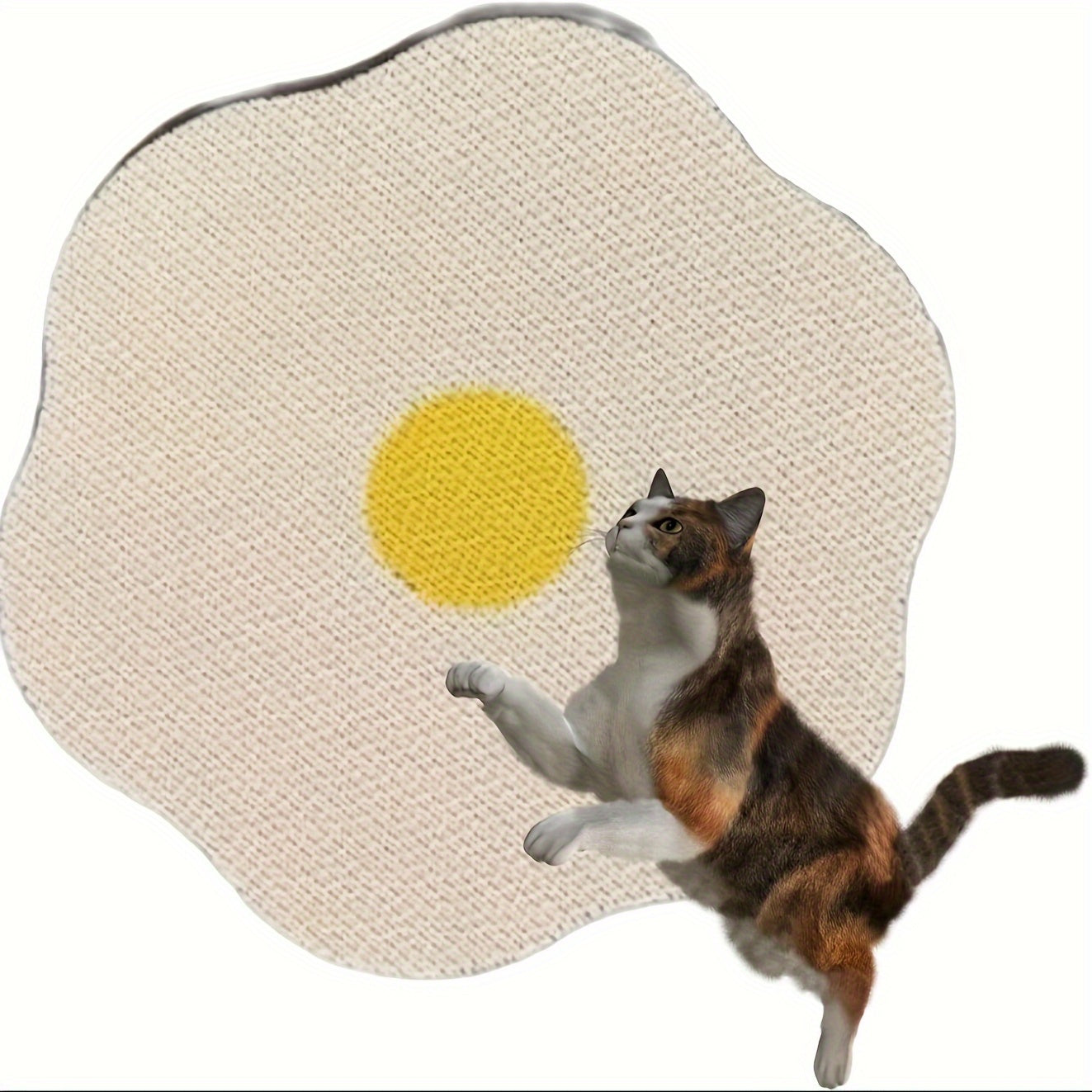 Wall-Mounted Floral Cat Scratcher – Durable & Eco-Friendly