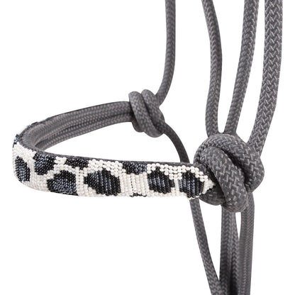 Cashel Beaded Patterned Rope Halter with 9 ft Lead