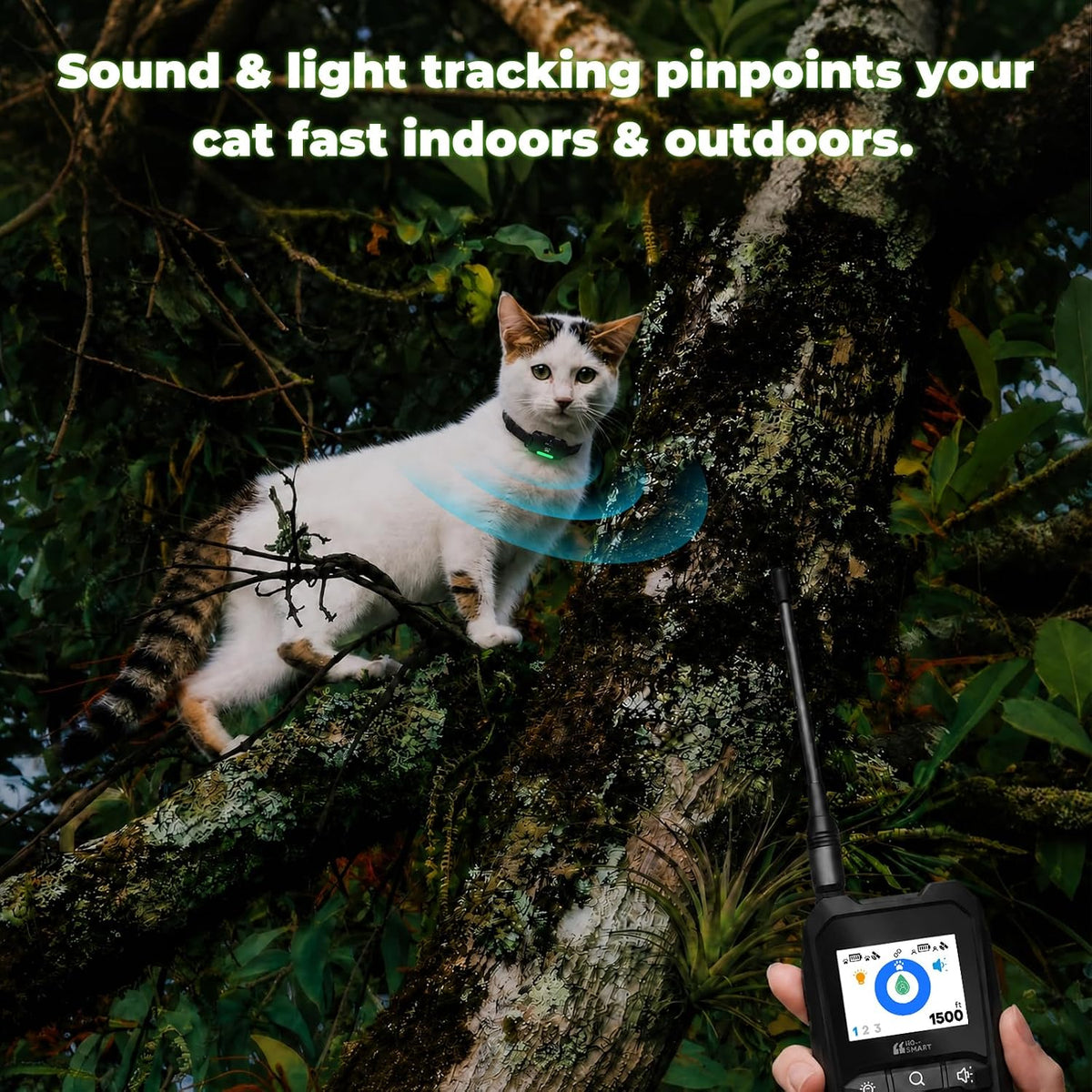Cat GPS Tracker – No Subscription, 1,500-Ft Off-Grid Range