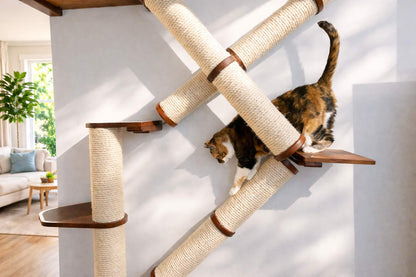 Slanted Cat Scratcher for Wall