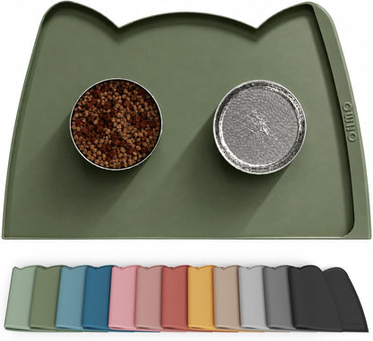Silicone Pet Feeding Mat – Waterproof Non-Slip Bowl Mat, 36 Options