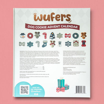 Wufers Singing Snow Globe Dog Advent Calendar – 24 Cookies