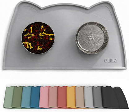 Silicone Pet Feeding Mat – Waterproof Non-Slip Bowl Mat, 36 Options