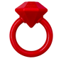 Diamond Ring Nylon Teething Ring for Puppies | Durable & USA Made
