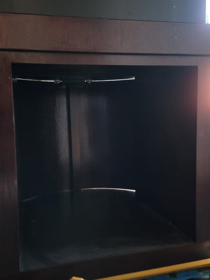 Display Model 160 Gallon Unstained 3/4 Cylinder Round Glass Reef-Ready Aquarium + Sump