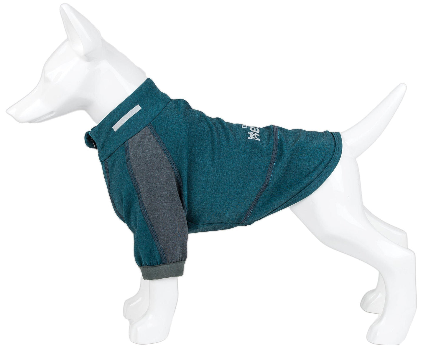 Dog Helios ® 'Eboneflow' Mediumweight 4-Way-Stretch Flexible And Breathable Performance Dog Yoga T-Shirt