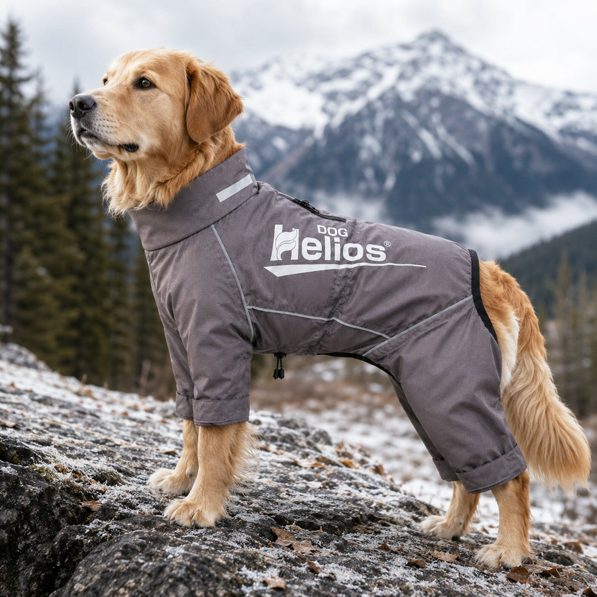 Dog Helios ® 'Hurricanine' Waterproof and Reflective Full Body Dog Coat