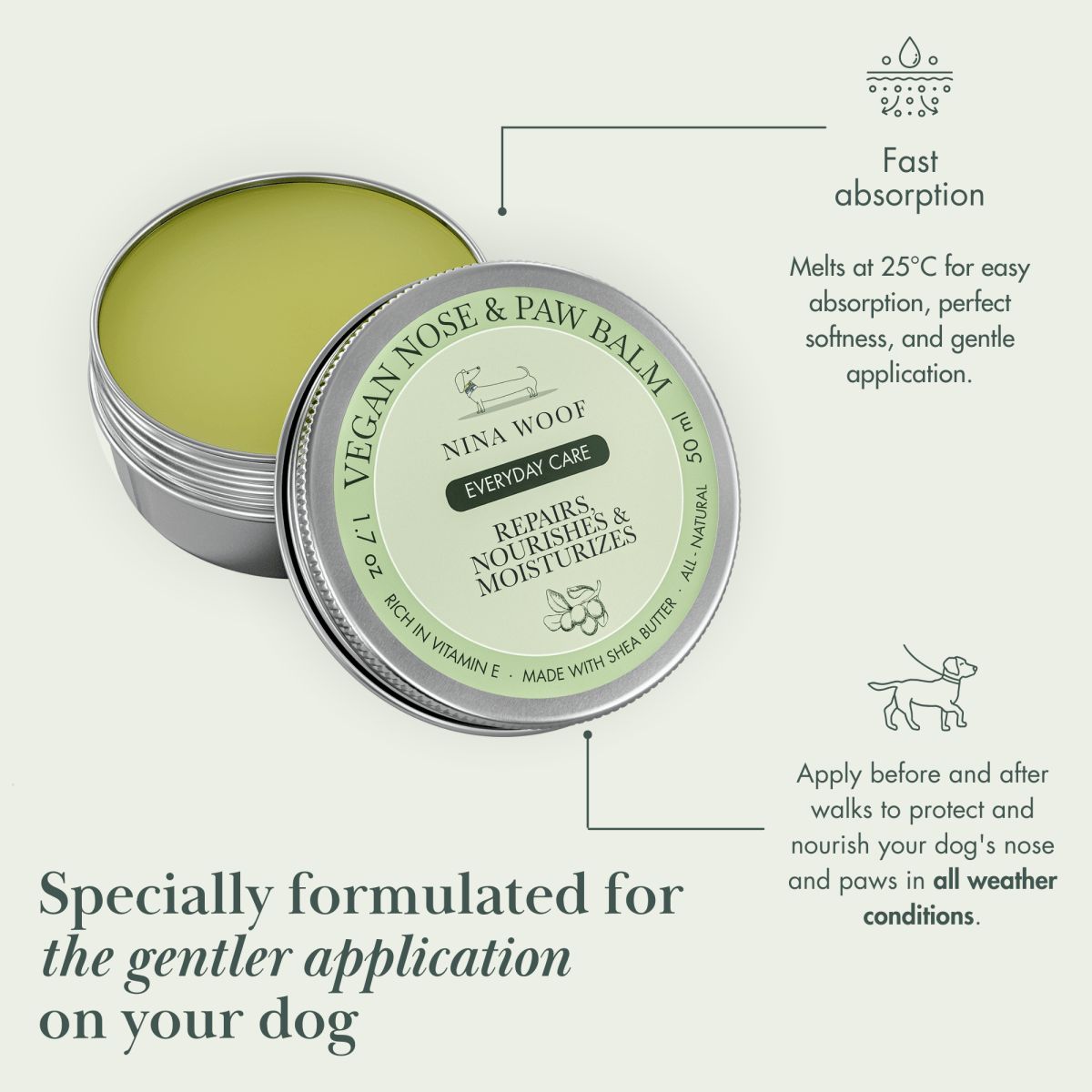 Dog Vegan Nose and Paw Balm