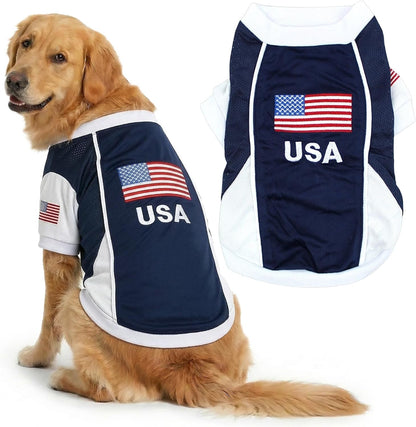 Parisian Pet Soccer Jersey for Dogs – Breathable Mesh Team Jersey, XS–5XL