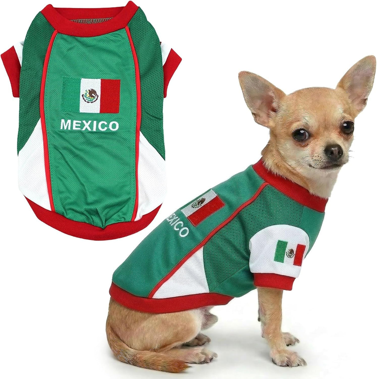Parisian Pet Soccer Jersey for Dogs – Breathable Mesh Team Jersey, XS–5XL