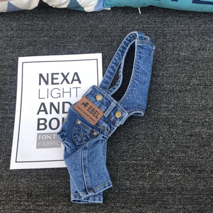 Denim Jumpsuit for Small Pets