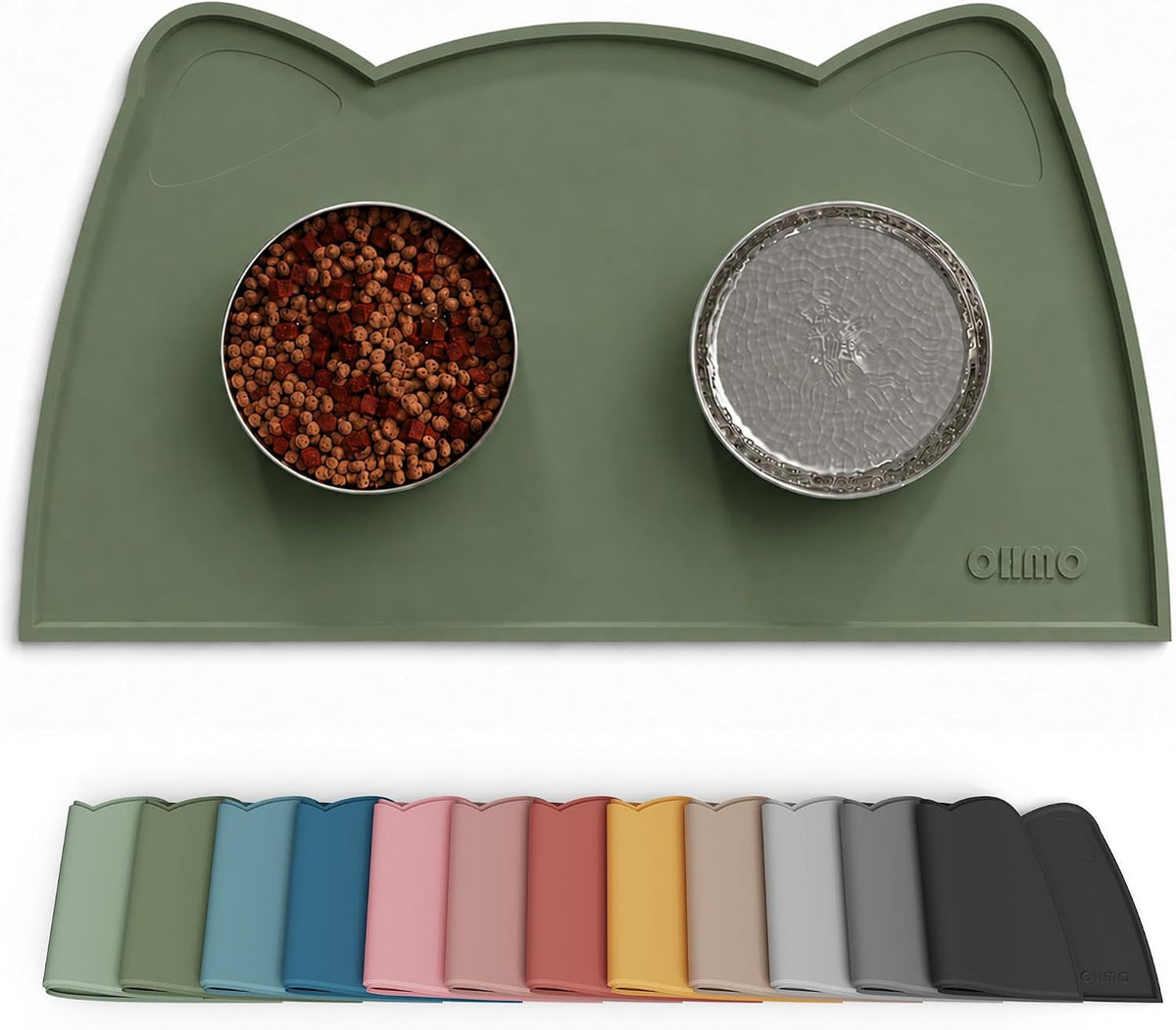 Silicone Pet Feeding Mat – Waterproof Non-Slip Bowl Mat, 36 Options