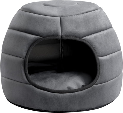 Pineapple Cat Cave Bed for Indoor Cats – Up to 15 lbs