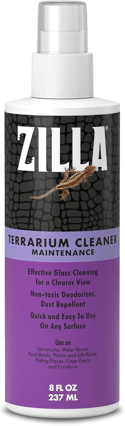 Zilla Terrarium Cleaner for Glass & Acrylic – Anti-Static Formula