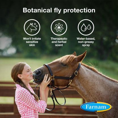 Farnam Equisect Water-Based Botanical Fly Repellent for Horses, Dogs and Cats
