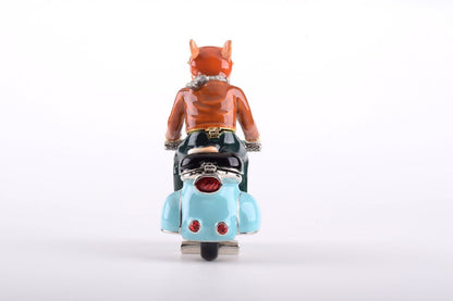 Dog on Vespa