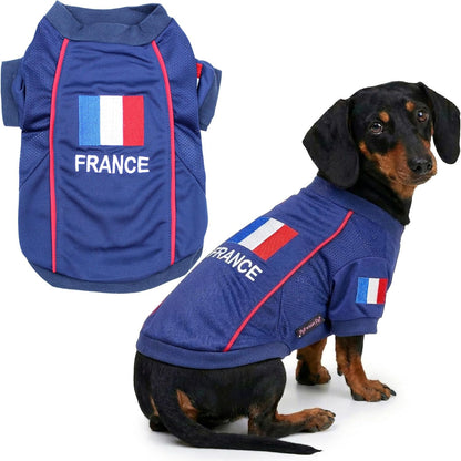 Parisian Pet Soccer Jersey for Dogs – Breathable Mesh Team Jersey, XS–5XL