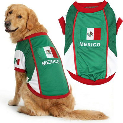 Parisian Pet Soccer Jersey for Dogs – Breathable Mesh Team Jersey, XS–5XL
