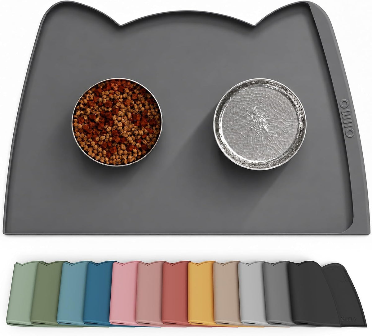 Silicone Pet Feeding Mat – Waterproof Non-Slip Bowl Mat, 36 Options