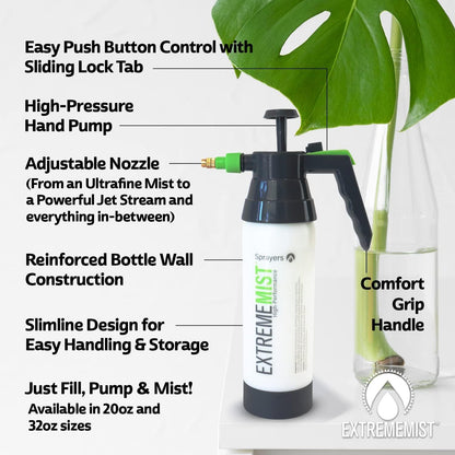 ExtremeMist Reptile Mister – Continuous Sprayer, 20 & 32 oz