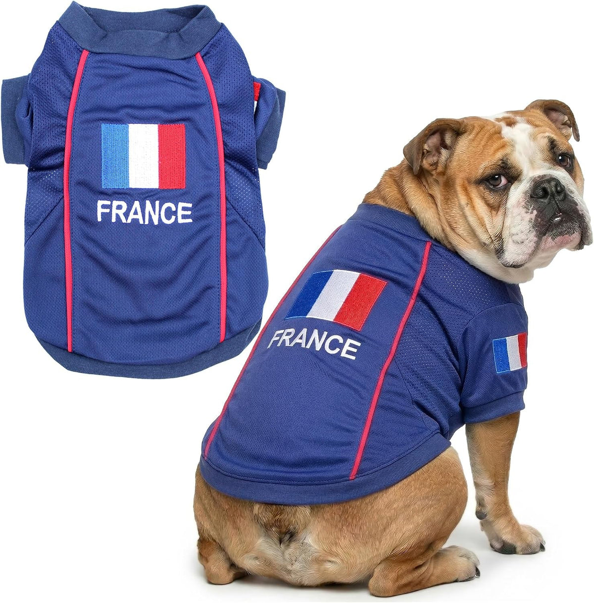 Parisian Pet Soccer Jersey for Dogs – Breathable Mesh Team Jersey, XS–5XL
