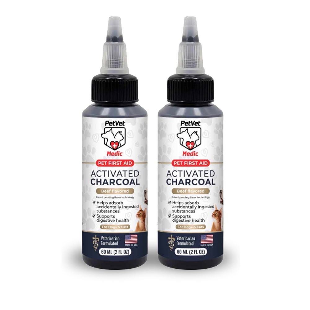 Pet Vet Activated Charcoal Gel for Dogs & Cats (60 mL)