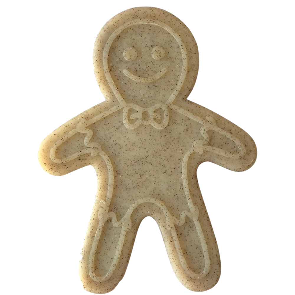 Gingerbread Man Nylon Dog Chew Toy for Aggressive Chewers | USA Made