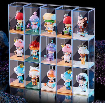 Acrylic Display Case 4PCS Upgraded Large 125mm Clear Blind Box Display Case - Dustproof Acrylic Organizer