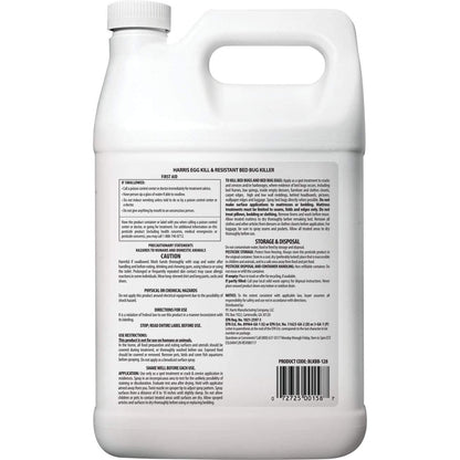 Harris Bed Bug Killer Extended Black Gallon Residual Spray Kills Resistant Bed Bugs & Eggs