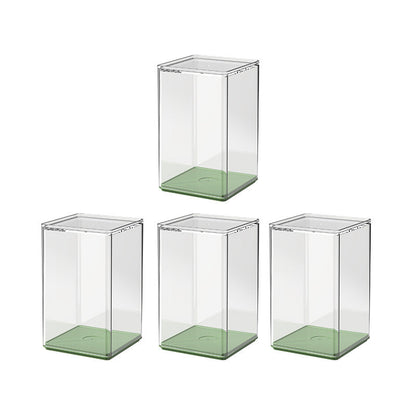 Acrylic Display Case 4PCS Upgraded Large 125mm Clear Blind Box Display Case - Dustproof Acrylic Organizer