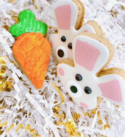 “BOO BUN™” Gift Set — Certified Lookie-a-Tookie™ Canine Cookies, Easter & Spring Handcrafted Dog Treat Collection 🐰🐾🥕