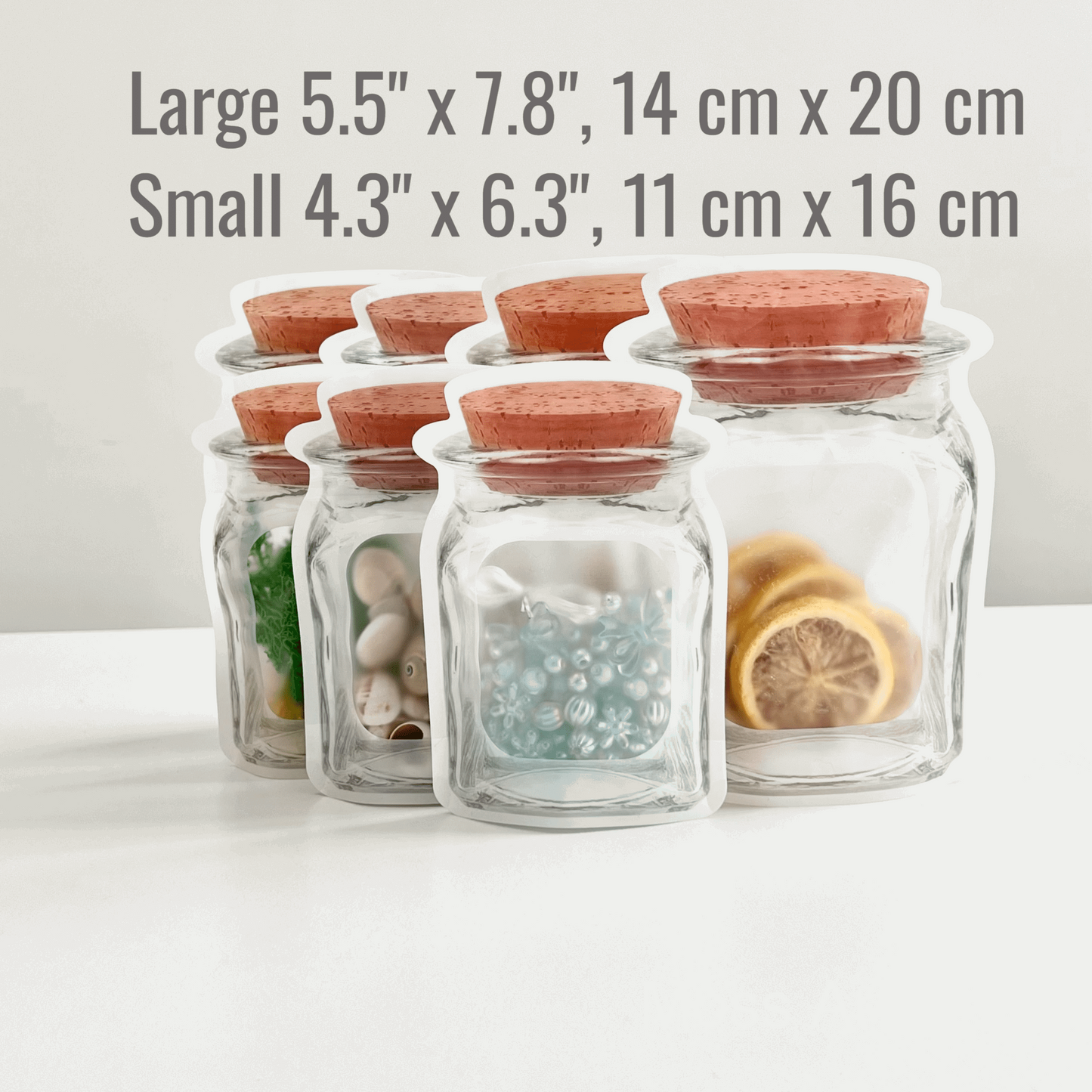Reusable Airtight Mason Jar Ziplock Bags - Food Storage Solution with Airtight Seal, Washable & Eco-Friendly