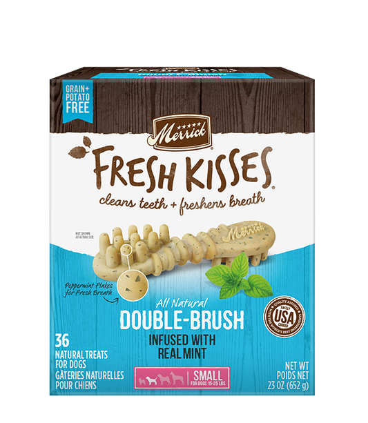Merrick Fresh Kisses Mint Dental Treats For Small Dogs (23oz) (36Ct)