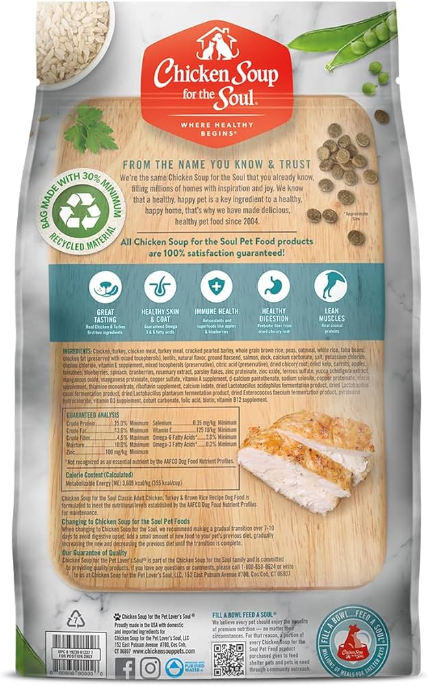 Chicken Soup Adult Chicken, Turkey and Brown Rice Dog Food