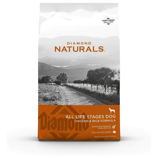 Diamond Naturals All Life Stages Chicken & Rice Dry Dog Food (40lb)