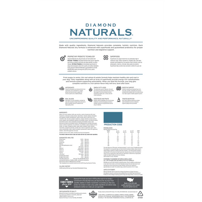 Diamond Naturals Adult Skin & Coat Salmon and Potato Dry Dog Food