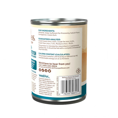 Wellness Adult 95% Whitefish Wet Dog Food (13.2oz)