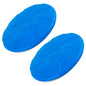 Jeffers Blue Bone Stamped Frisbee Natural Rubber 8 Inch Dog Toy for Fetching & Chewing