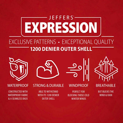 Jeffers Expression 1200 Denier Standard Neck Turnout Horse Blanket, 240 Gram