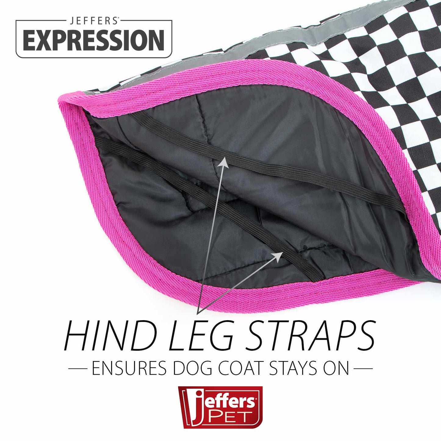 Jeffers Expression 600D Waterproof Ripstop Dog Coat, 240 Gram