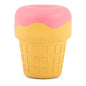 Jeffers Ice Cream Cone Natural Rubber Stuffable Treat Dispensing Dental Dog Chew Toy