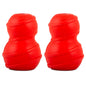 Jeffers Red Classic Stuffable Fetch & Chew Natural Rubber Treat Dispensing Dental Dog Toy