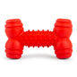 Jeffers Red Dental Bone Natural Rubber Dog Chew Toy for Healthy Teeth and Gums