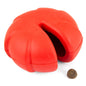 Jeffers Red Millipede Natural Rubber Treat Dispensing Dental Dog Chew Toy