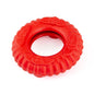 Jeffers Red Virgo Tugger Natural Rubber Dog Dental Chew Toy for Interactive or Solo Play