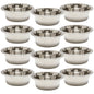 Jeffers Standard-Weight Stainless Steel Food & Water Pet Bowls