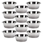 Jeffers Standard-Weight Stainless Steel Food & Water Pet Bowls