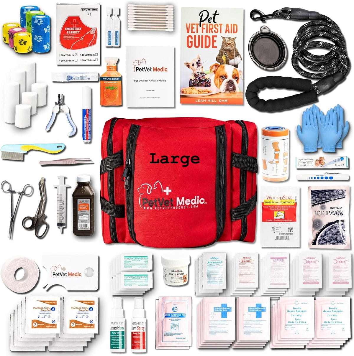 Pet First Aid Kit – Veterinarian-Curated Emergency Supplies & Guide