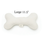 Boba & Vespa Plush Hemp Dog Bone Toy for Gentle Chewers | Soft & Squeaker Free